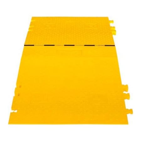Justrite Cable Protector Kit, 3 in H, 3 ft L, 72 in W, 3 Channel, Yellow WSA-225-KIT2-HS